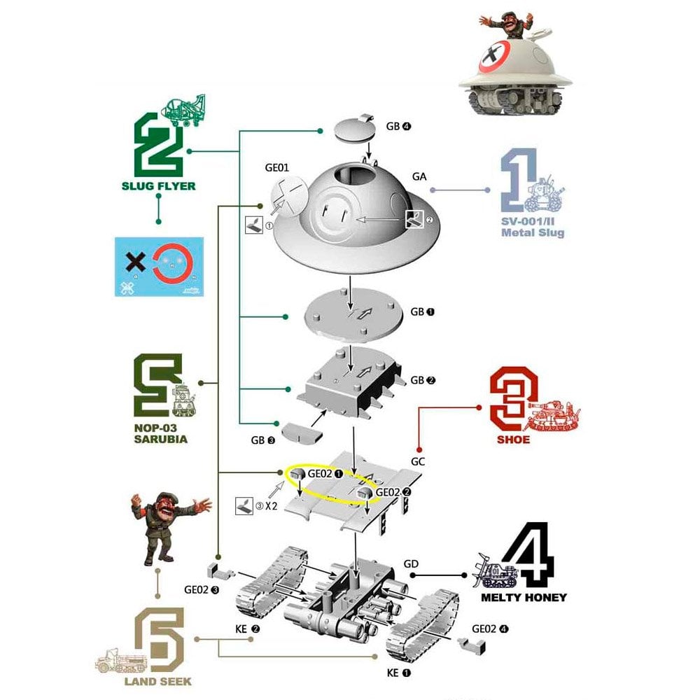METAL SLUG LAND SEEK 6/6 | XINSHI HOBBY METAL SLUG LAND SEEK 6/6 | XINSHI HOBBY